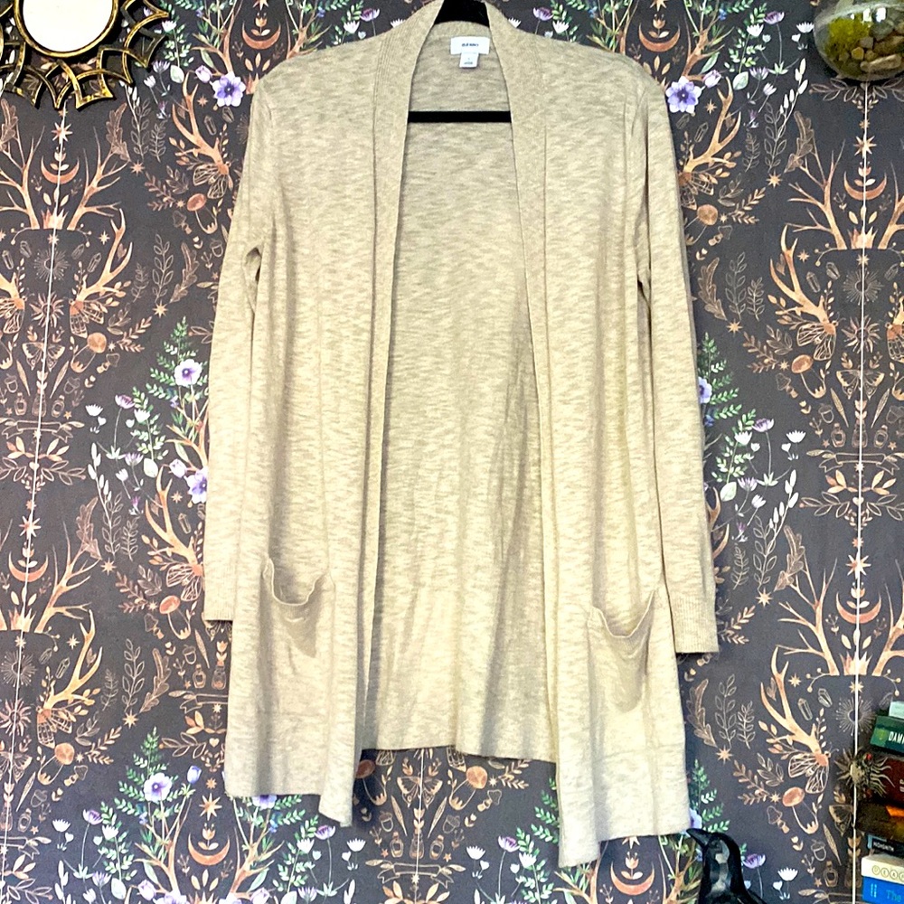 Old Navy Long Cream Cardigan